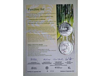 20 euro Slovakia - Commemorative Certificates