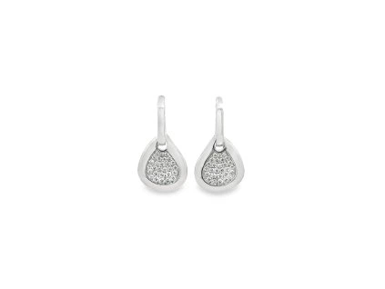 Charms Earrings White Gold with Diamonds 0.85 ct
