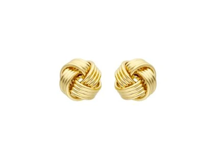 Earrings Camelia Multiband Monocolour in Yellow Gold