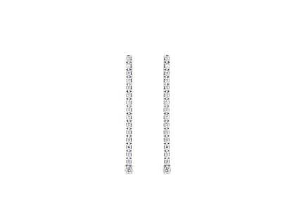 Earrings Tennis White Gold with Diamonds 0.35 ct