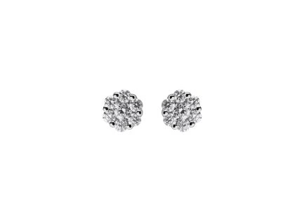 Magic Earrings White Gold with Diamonds 0.85 ct