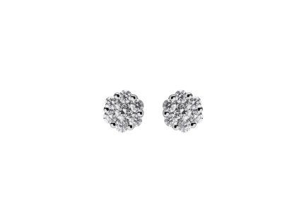 Magic Earrings White Gold with Diamonds 0.75 ct