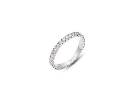 Ring Eternity White Gold with Diamonds 1.15 ct (size 15)