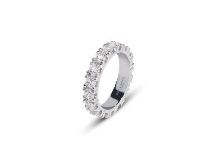 Ring Eternity White Gold with Diamonds 3.10 ct (size 15)