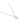 Necklace Cross White Gold with Diamonds 0.75 ct