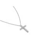 Necklace Cross White Gold with Diamonds 1.50 ct