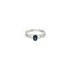 Ring Groumette White Gold with Sapphire 0.44 ct and Diamonds 0.24 ct