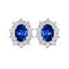 Earrings Kate White Gold with Sapphire 2.24 ct and Diamonds 0.70 ct