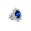 Earrings Kate White Gold with Sapphire 2.24 ct and Diamonds 0.70 ct
