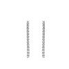 Earrings Tennis White Gold with Diamonds 1.90 ct