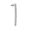 Earrings Tennis White Gold with Diamonds 1.90 ct