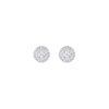 Earrings Pavè White Gold with Diamonds 0.35 ct