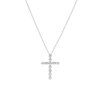 Necklace Cross White Gold with Diamonds 0.80 ct