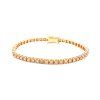 Bracelet Tennis Red Gold with Brown Diamonds 2.50 ct (20 cm)