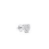 Hearts Earrings White Gold with Diamonds 0.35 ct