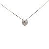 Necklace Heart White Gold with Diamonds 0.20 ct