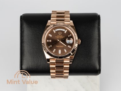 Rolex Day-Date 40 Baguette Diamond Dial 228235