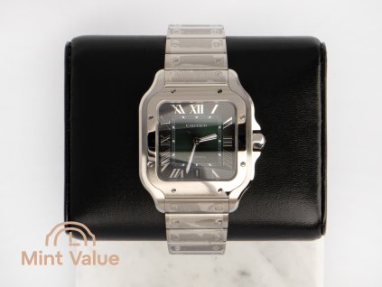 Cartier Santos Large Steel Green Dial WSSA0062