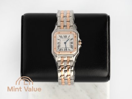 Cartier Panthère Medium Steel and Rose Gold with Diamonds W3PN0015