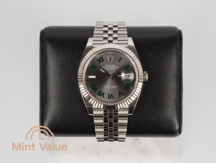 Rolex Datejust 41 "Wimbledon" Slate Grey Dial 126334