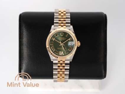 Rolex Datejust 31 Olive Green VI With Diamonds 278273
