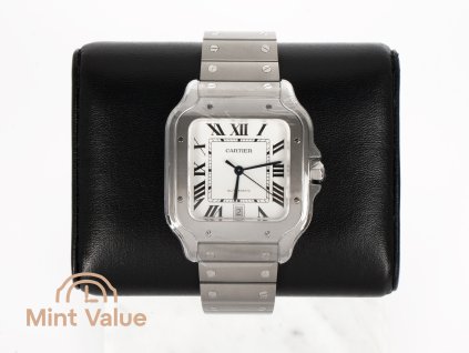 Cartier Santos Large Titanium White Dial WSSA0089