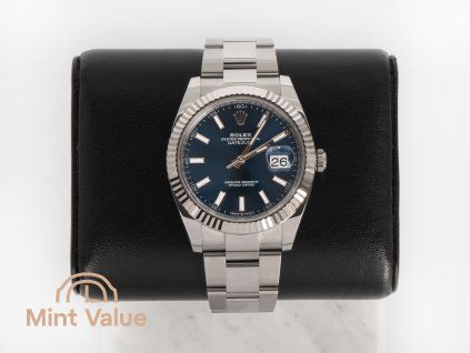 Rolex Datejust 41 Bright Blue Dial Oyster 126334