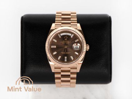 Rolex Day-Date 40 Baguette Diamond Dial 228235