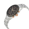 ax2606 armani exchange watch men gray dial stainless steel metal silver strap quartz analog chronograph drexler 3