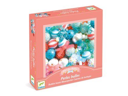 bublinkove koralky strieborne 200 ks djeco