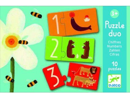 puzzle duo cisla djeco