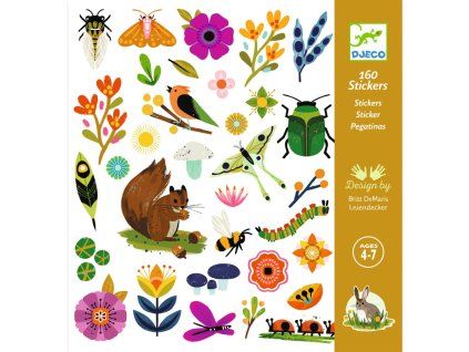 samolepky zahrada 160ks djeco