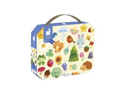 puzzle v kufriku priroda 20 ks janod