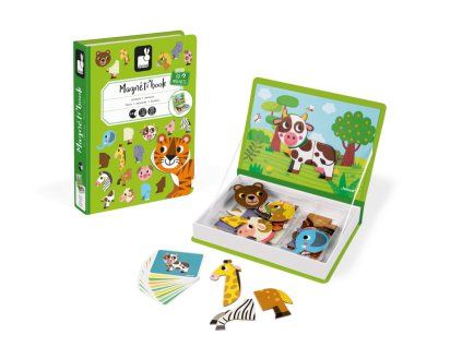 magneticka kniha zvierata janod