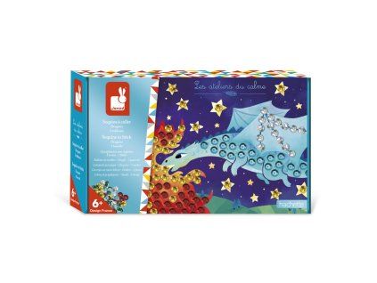 obrazky s flitrami draci od 6 rokov janod