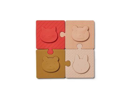 silikonove puzzle rose multi mix bodil liewood