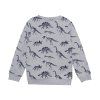 Mikina s dinosaurami Medium Grey melange Minymo (Veľkosť 140 cm)