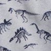 Mikina s dinosaurami Medium Grey melange Minymo (Veľkosť 140 cm)