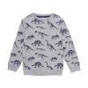 Mikina s dinosaurami Medium Grey melange Minymo (Veľkosť 140 cm)