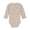 Merino body so vzorom Rose Dust CeLaVi (Veľkosť 80 cm)