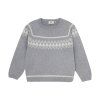 Vlnený sveter Light Grey Melange ENFANT (Veľkosť 140 cm)