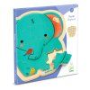 slon drevene puzzle 14 dielikov djeco