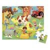 puzzle v kufriku den na farme 24 ks janod