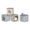 textilne kocky 4 ks forest friends little dutch