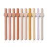 ruzovy 10 pack silikonovych slamiek rose multi mix badu liewood