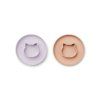 2 pack silikonovych tanierov cat light lavender rose mix gordon liewood
