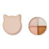 silikonovy deliaci tanier arne cat rose multi mix liewood