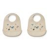 silikonovy podbradnik tilda sea creature sandy mix 2 pack liewood