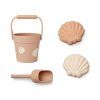 silikonovy set do piesku kit mini shellpale tuscany liewood
