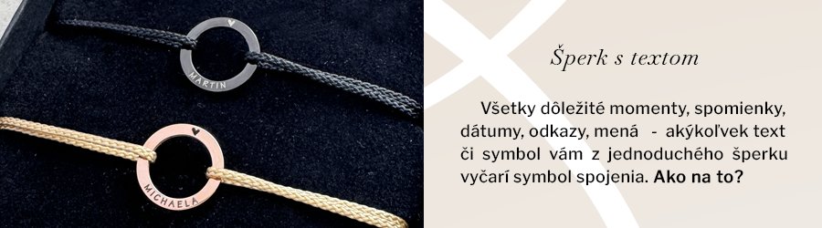 Ako na šperk s vlastným textom?